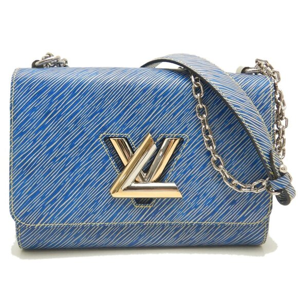 LOUIS VUITTON Blue Leather Shoulder Bag - Picture 10 of 10